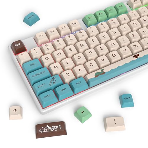 Amazon.co.jp: Ussixchare PBTブルーキーキャップセット、XDA